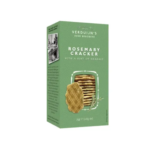Crackers Δενδρολίβανο & Θαλασσινό Αλάτι – Verduijn’s Fine Biscuits
